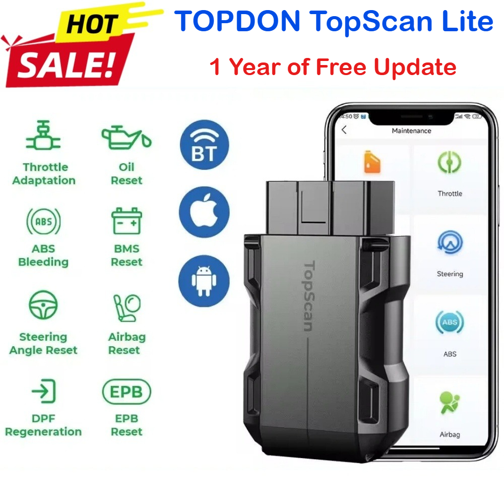 Topdon Tc001 Thermal Camera - TOPDON TopScan Lite 8 เครื่องมือวินิจฉัยรถยนต์ ฟังก์ชันบริการ