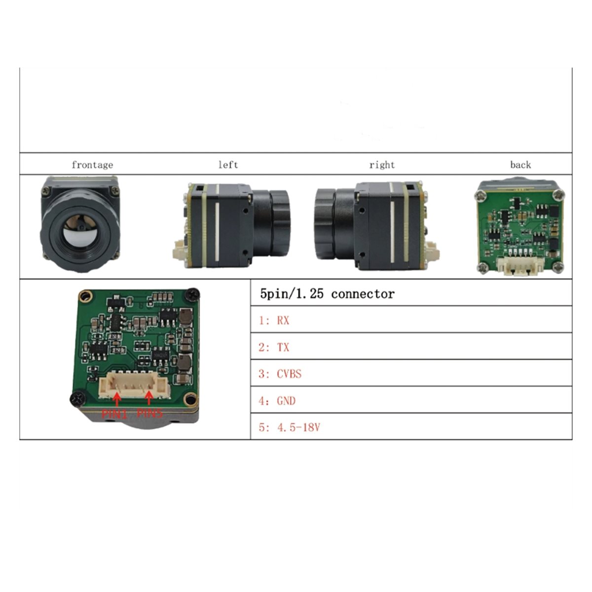 โมดูลถ่ายภาพความร้อนอินฟราเรด  - Thermal Imaging Camera 256X192 บทวิจารณ์และราคา