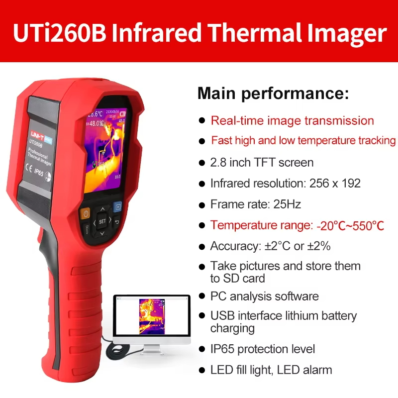 กล้องถ่ายภาพความร้อนอินฟราเรด  - Thermal Imaging Camera 256X192 บทวิจารณ์และราคา
